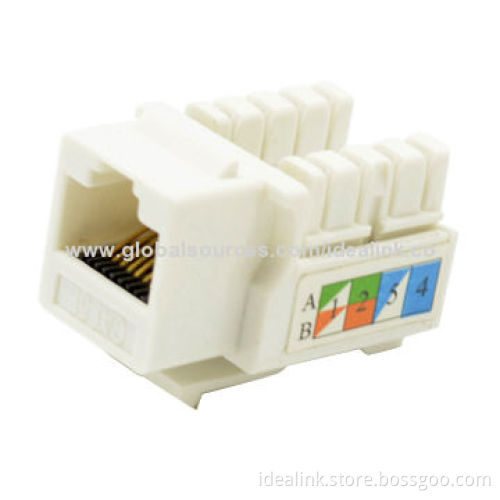 Telephone/Keystone/Cat5 Module Jack, Made of Polycarbonate Housing, Various Colors Available